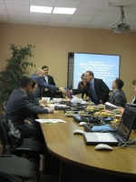 Приветственное рукопожатие. Круглый стол «Органы государственной власти и местного самоуправления Челябинской области в становлении и развитии современного межрегионального и международного сотрудничества» (Челябинский институт (филиал) ФГОУ ВПО «Уральская академия государственной службы» 18.11.2010г.)