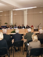 Открытие секции «Вечная слава героям войны и труда, одержавшим победу во Второй мировой войне». Уральский социально-экономический институт Академии труда и социальных отношений, 19.11.2010 г.