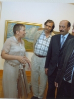 Знакомство с выставкой «Искусство Южного Урала» (министр культуры и туризма Азербайджана Абульфас Гараев).Дни культуры Челябинской области в Баку 5.07.2006 г.
