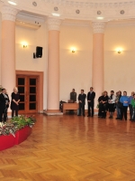 Приветственные слова председателя АКЦ "Озан" Рафаила Кулиева, Открытие фотовыставок «Шелковый путь дружбы. 7 дней в Азербайджане» и «Нагорный Карабах. Долгое эхо войны» в музейно-выставочном комплексе Министерства культуры и туризма Азербайджанской Республики, 13.11.2012