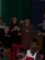 Вручение дипломов победителям. Научно-практическая конференция «Школа и сохранение национально-культурного наследия», 21.02. 2004 г.